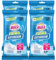 Buzz 220pk Bathroom Anti-Bac Wipes,Ocean Scents Antibacterial Toilet Cleaning Sheets, Ultra-Strong Large Multi-Surface Cloths for Floors, Desk, Kitchen, Soap Scum Remover, Household Disinfectant