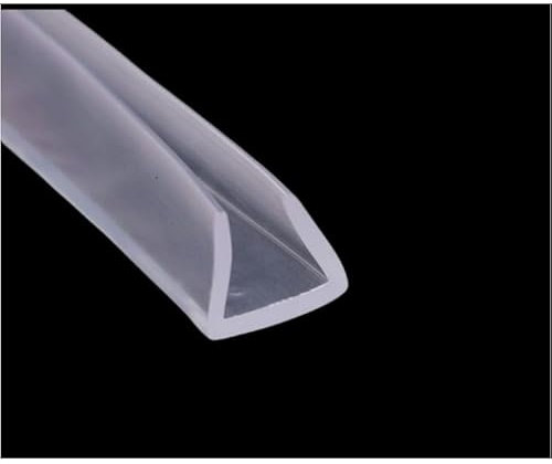 Gummidichtung U-Profil Dichtung Dichtungsstreifen verwendbar am Tischrand, transparent, 5 Meter lang, (12mm-15mm) Geeignet für Dicken von 9-11 mm