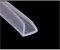 Gummidichtung U-Profil Dichtung Dichtungsstreifen verwendbar am Tischrand, transparent, 5 Meter lang, (12mm-15mm) Geeignet für Dicken von 9-11 mm