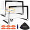 PEAKVONDER Fussballtore für Garten Kinder Pop-Up 2er Set-Fußballtor Faltbar mit Glasfaserstangen & hochwertigen Tornetzen für Indoor, Outdoor | Mit Transporttasche Fußball Hütchen Ballpumpe Erdankern