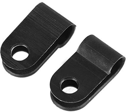 200-teiliges Schwarzes Nylon-P-Clip-Klemmen-Sortiment-Set, Kabel-Draht-Rohr-Organizer