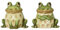 Dekofigur Frosch 7,5cm Keramik 1 Stück Sortiert - Dekofrosch zum Stellen - Keramikfigur Tierfigur Gartendeko Wohndeko - Gartenfigur Deko - Grün