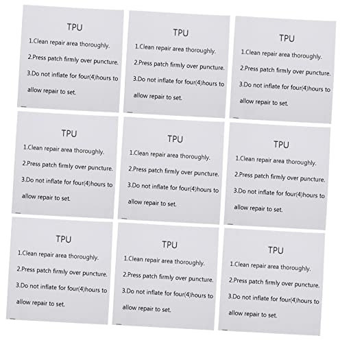 Toyvian 20 Blatt Reparaturband Reparaturflicken Set Luftbett Nummer Schwimmbad Aqua Schlauchboot Reparaturkleber Klebstoff Leck Wasserdicht Seal Fix Pool Tape Patches Klebeband Gummi