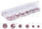 HOODANCOS Flatback Rhinestones Cherry Blossom Multi Nail Charms for DIY Nail Art Shiny Crystal Decorations for Crafts and Manicure Projects