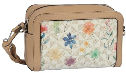 Gabor Meria Flower Damen Umhängetasche Handtasche Camera Bag Mittelgroß Floral Weiß