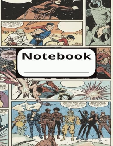 Comic Book Composition Notebook: Wide Ruled Notebook | 8.5 x 11 inches | 50 pages | kids Teens