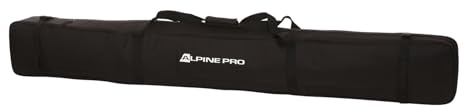 Alpine PRO Skisack, Skitasche, Ski Transporthülle, Schutzbeutel für Ausrüstung, Sack für 1 Paar – Schultergurt, Kompressionsriemen, 1 Fach, Lange Zipper, Innen Fixierung