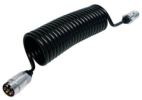 Carpoint Rallonge pour Remorque Spiral 7-broches - 2 Prises mâles