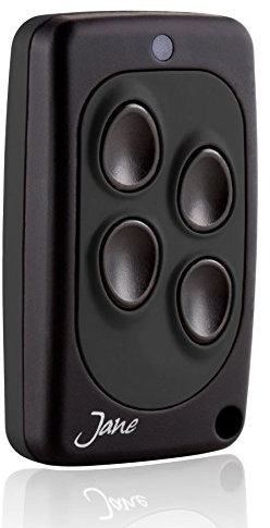 Telecomando universale Jane Q quarzato 26,995 Mhz , 5 colori disponibili, radiocomando 4 canali, compatibile con tutti i telecomando della stessa frequenza a codice fisso. (nero viola)