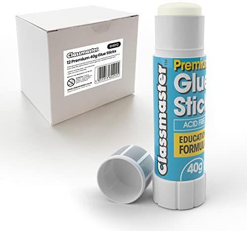 Classmaster G4012 Premium Educational 12 Glue Sticks of 40 g