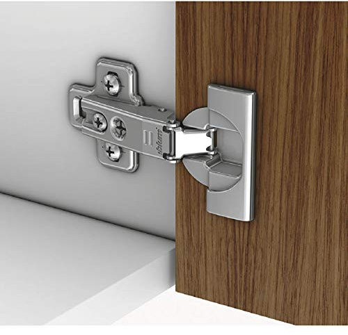 Gedotec Topfscharnier Küche Topfband für Kühlschrank-Türen - H10416 | Blum Modul 95° | Scharnier zum Schrauben | Modell 91K9550 | MADE IN AUSTRIA | 1 Stück - Möbelscharnier 95° mit Kreuz-Montageplatte