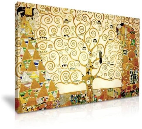 YES ART Gustav Klimt The Tree of Life Canvas Wall Art Picture Print Decoration (61cm X 41cm)