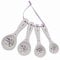 Purple Lavender Fine China Set of 4 Measuring Spoons