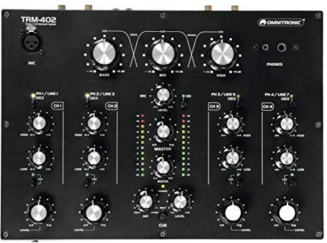 Omnitronic TRM-402 Mischpult 4 Kanäle