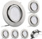 KYOTECH 6er Set LED Einbaustrahler Schwenkbar 230V 5W 400LM Ultra Flach 22mm, 3000K Warmweiße Austauschbar Module Deckenspots Einbauspot