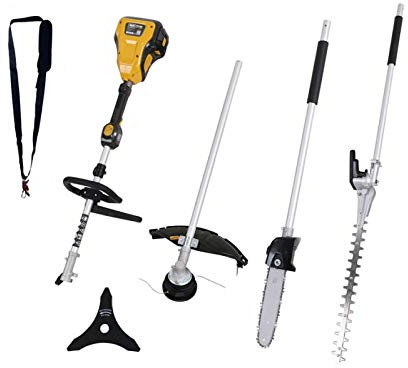 Texas BMZ 5800 Akku Gartenpflegeset (58 Volt, 4-in-1, Rasentrimmeraufsatz, Hochheckenscherenaufsatz, Hochentasteraufsatz, ohne Akku und Ladegerät)