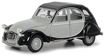 Schuco 452021700 Citroen 2CV Charleston, Modellauto, Maßstab 1:64, grau/schwarz
