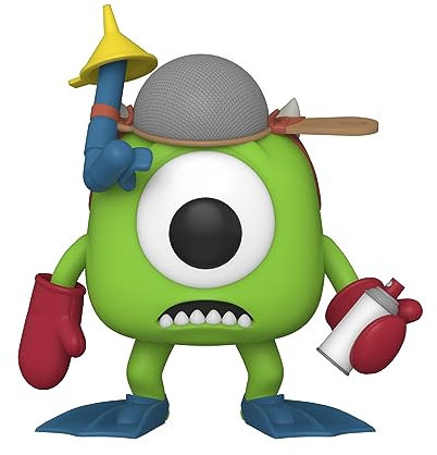 Funko Pop! Disney Pixar: Monsters Inc 20th - Mike Wazowski mit Mitts - Monster AG, die - Vinyl-Sammelfigur - Geschenkidee - Offizielle Handelswaren - Spielzeug Für Kinder und Erwachsene - Movies Fans