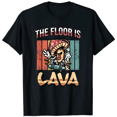 The Lava Floor Skateboard Waveboard Longboard Skater T-Shirt