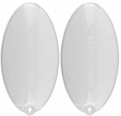bartyspares 2 x Oval Oven Vent Extractor Hood Light Diffuser Cover Panel Strip for Rangemaster