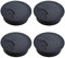 Androxeda 4 Pièces Couvercle Passe Câbles Fil Rond Ø60mm pour Encastrer sur Table de Bureau Organisateur de Cables pour Passe-Câbles Passage de Câble