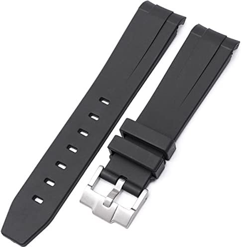 BBZ Soft Rubber Strap New Silicone Watch Strap Compatible with Omega X Swatch Moon Watches Men Women 20mm Curved End Rubber Wrist Band