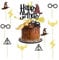 Black Glitter Magier Kuchen Deko Wizard Cake Topper Magic Theme Torten Deko Happy Birthday Tortendeko Geeignet Für Cupcake Dekoration, Geburtstagstorte Dekoration Für Jungen Und Mädchen