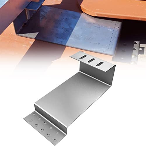 LVYXON Roof Hook 2 mm double painted, Stainless Steel 1.4301 for Fixing on Tile Roofs, Bracket with Slot for Rail Mounting with Screw Hammer M10