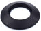 TYGERIX® DN 130 mm / 13 cm (5.12 inch) Black Silicone Wall Cover Rosette | Universal and Flexible | High Temperature Resistant | Hole Cover | Flue Collar | for Boiler Stove and Pipes