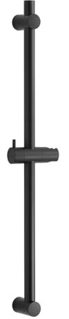 OFFO Riel elevador de ducha, riel de ducha montado en la pared, distancia ajustable de 38 a 66 cm, con soporte de cabezal de ducha de mano, color negro mate