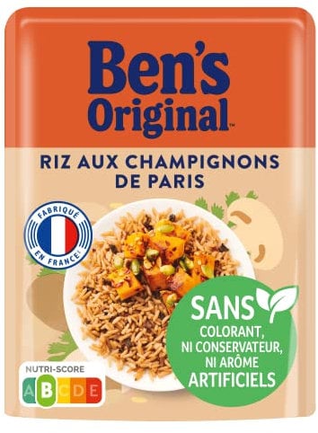 Ben's Original Riz aux Champignons de Paris 2 min (1x 220g)