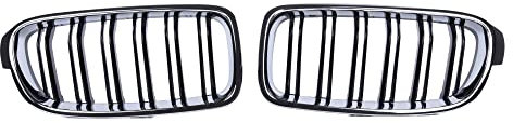 QLASIC Auto Kühlergrill Für B&MW 3er F30 F31 2013–2019 325xi 320i 325i 325i 328i 330i 335i xDrive Front Nierengrill Chrom