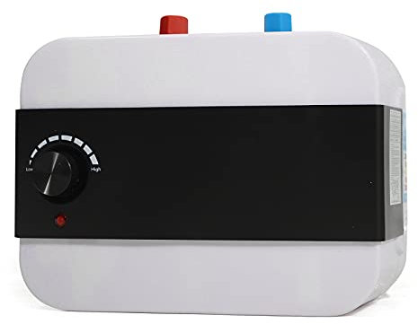 1500W Chauffe-eau électrique 8L Chauffe-eau Instantané Chaudière de Table Supérieure, Montage Inférieur, Blanc