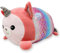 Sbabam, Lovely Pets Giant Fantasy Maxi, Peluche Gatto 36x24x18cm, Squishy Animali Giocattolo per Bambini, Giochi per Bambini e Pupazzi da Edicola, Gatto Peluche con Coda Sirena e Dettagli Metallizzati