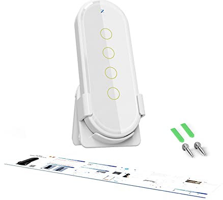 Vislone WiFi Zigbee Intelligent Wireless Scene Touching Switch Home Light Remote Controller 2.5D Curved Tempered Glass with Fluorescent Function Should Works with Zigbee Gateways