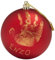 OISE ART STORE Trade Shop - Pallina Di Natale Decorazione Natalizia Per Albero Con Kit Impronta Calco Mano Rosso