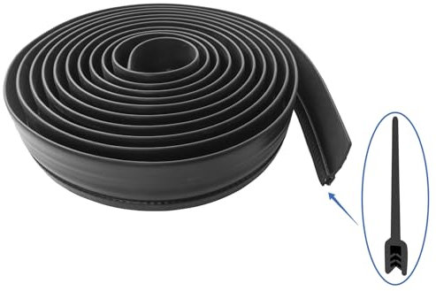Guarnizione scorrevole per camper, 6,6 cm, in gomma, per tergicristalli, porte, finestre, porte, camion, carico (7,6 m)