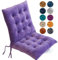 KIUGOP 4er Set Stuhlkissen, Sitzkissen Stuhl, Stuhlkissen 40x40, Kristall-Samt Sitzkissen Bank, Sitzunterlage Outdoor & Innen, Sitzauflagen Chair Cushion für Wohnzimmer Terrassen,Lila