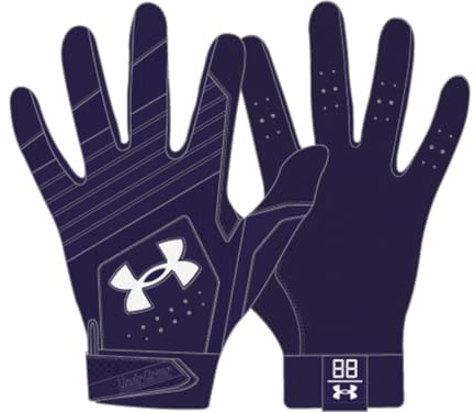 Under Armour Men's Clean Up Baseball Gloves, (500) Purple/Purple/White, Medium