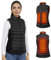 WUEAOA Heated Gilet, Unisex Heated Vest Women Mens, Heated Gilet for Men/Women, Heated Body Warmer, Men Heated Waistcoat, Electric Body Warmer, Womens Heated Gilet, Heated Vest with Power Bank