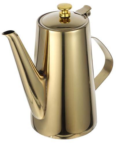 OKUMEYR Bouteille Distributeur Huile Acier Récipient Multifonctionnel Pour Cuisine Pot à Huile Ergonomique Avec Bec Verseur Anti-