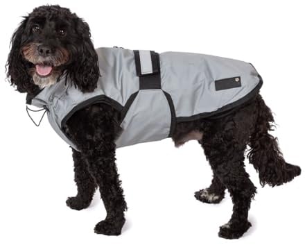 Danish Design 3-in-1 Dog Coat Reflective, 57cm (22in) - All Weather, Waterpoof, Fleece-Lined, Stylish Raincoat for Dogs