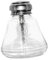 Gralara Liquid Pump Dispenser Empty Refillable Bottle Glass Bottle Press Bottle for Desktop Cleaning