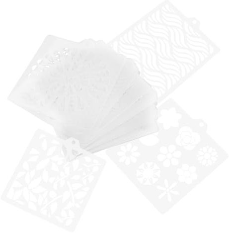 LALAFINA 30stücke Teiliges Diy Malvorlagen Wiederverwendbare Schablonen Mit Verschiedenen Mustern Für Holz Wände Und Papierkarten Kreative Gestaltungshilfe