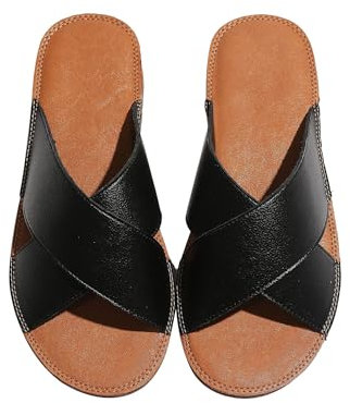 MGGMOKAY Sandalias Mujer para Playa, Caminar y Hogar - Cómodas y Versátiles Pala Antideslizante Goma Suela,Negro.38