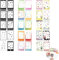 Photo Border Stickers,30pcs Mini Photo Film Sticker for Fujifilm Instax 12/11/9/8 & Polaroid Snap,Photos Decoration Stickers,3 Styles DIY Decorative Waterproof Film Frames