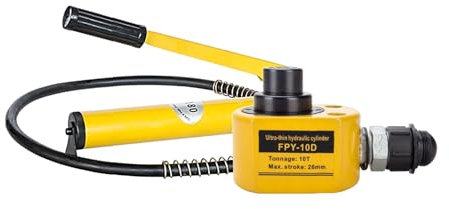 Kit di potenza for martinetto idraulico a basso profilo da 50 tonnellate, pompa idraulica manuale CP-700, martinetto a basso profilo, microcilindro idraulico industriale con corsa da 2,7 pollici(10T j