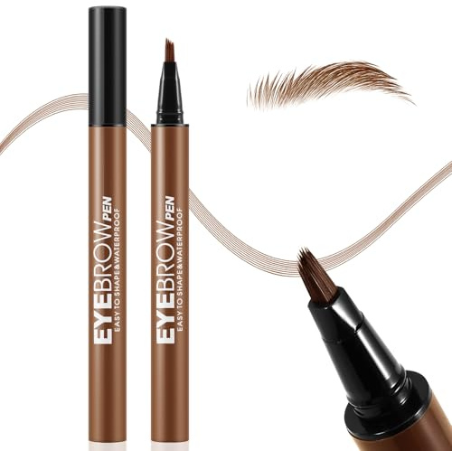 Boobeen Flüssige Microblading Augenbrauenstifte, Wasserfester Augenbrauenstift für natürliche Augenbrauen, Langanhaltender Präzisions-Brauenstift für den ganzen Tag, für Frauen Mädchen Makeup