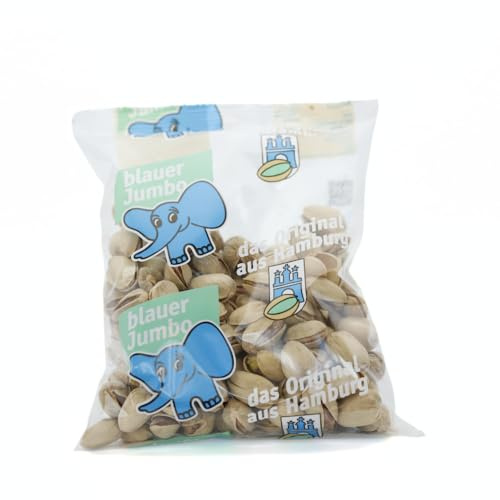Frische Kontor | Pistazien Blauer Jumbo | in der Schale, geröstet & gesalzen | Blauer Elefant - 200 g