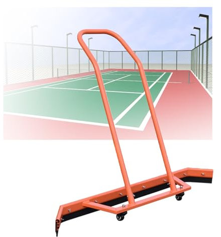 KZKZK Platz-Wasserschieber mit Klebestreifen for Wasserschieber, tragbare Wasserschieber-Kehrmaschine, Rahmen aus Aluminiumlegierung, for Sportplätze, Garagen und Höfe(Orange)